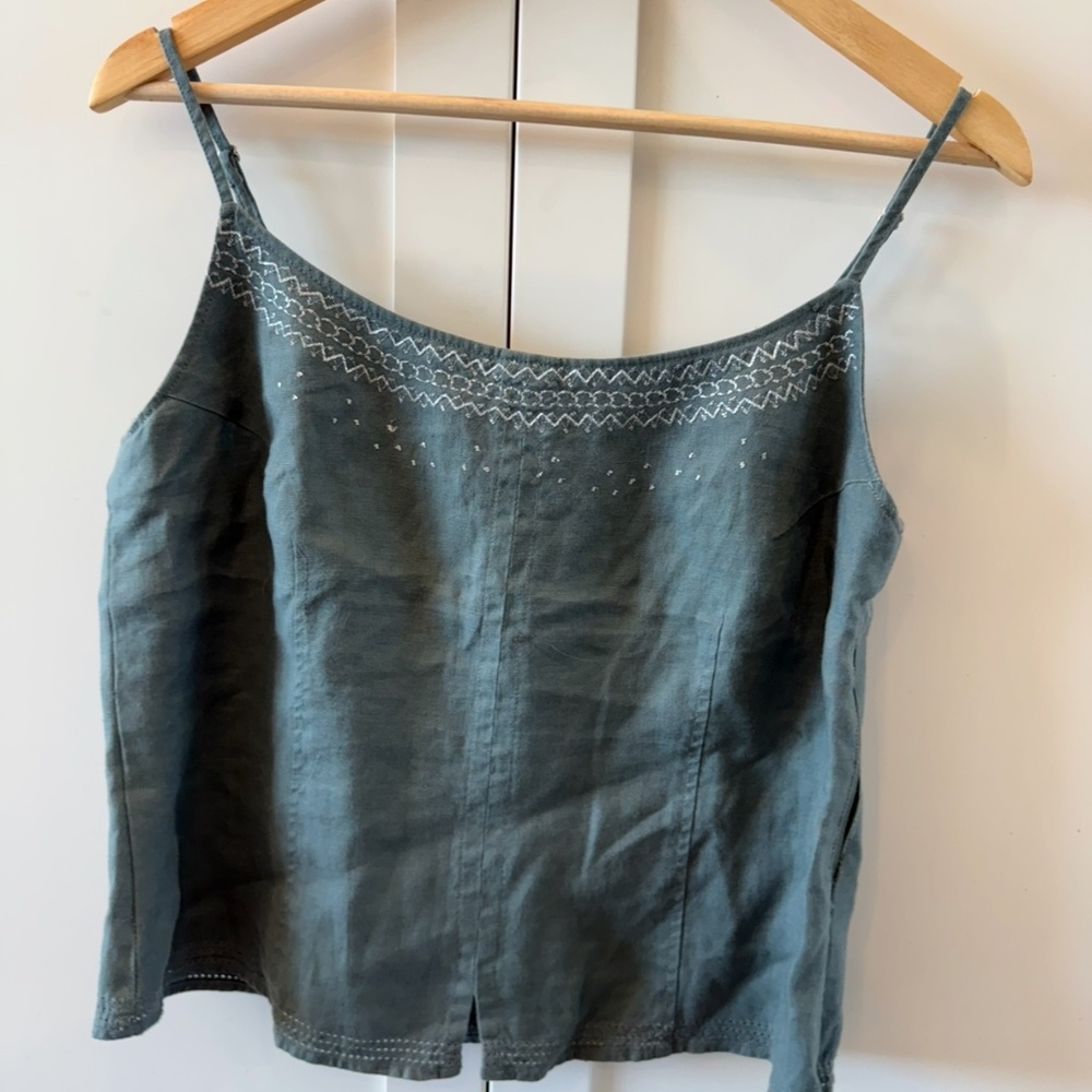 Vintage Olsen linen tank